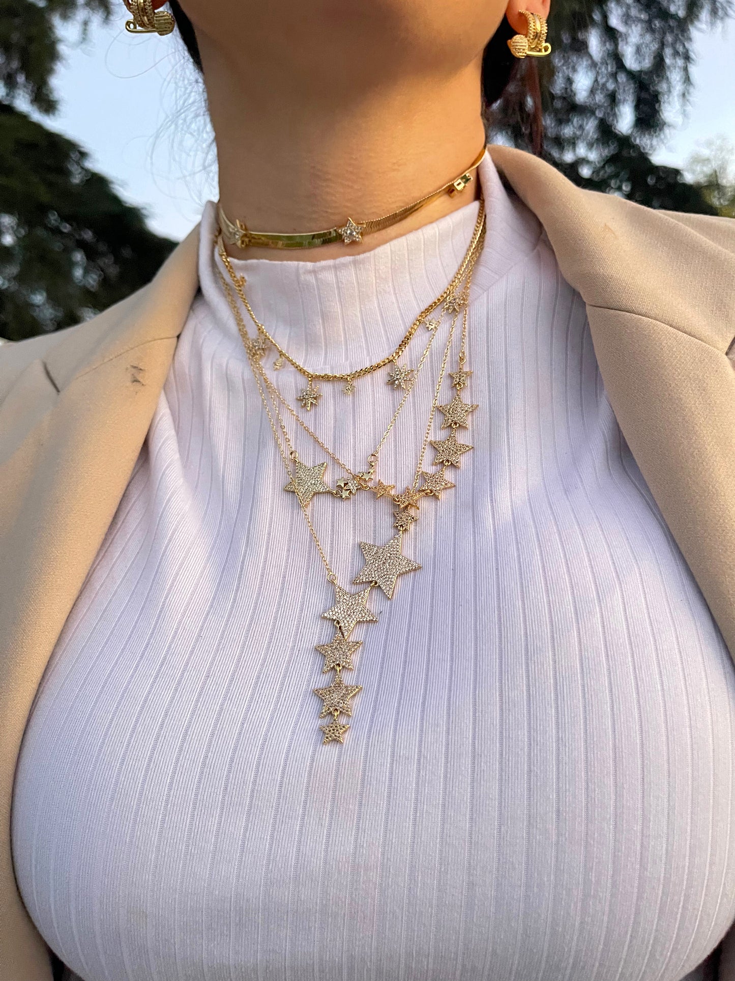 Herringbone Star Necklace